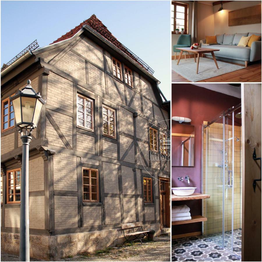 Ferienhaus -Kaisereinsde - In Lehmbauweise Parken Gratis クヴェードリンブルク エクステリア 写真